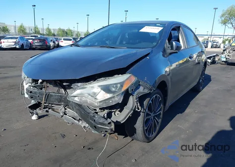 2015 Toyota Corolla S Plus из США, поврежденный, VIN 5YFBURHE4FP184116